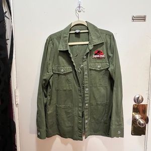 Hot topic Jurassic Park button up shirt size 2X